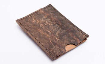 Porte-cartes de visite Sturgeon en cuir foncé